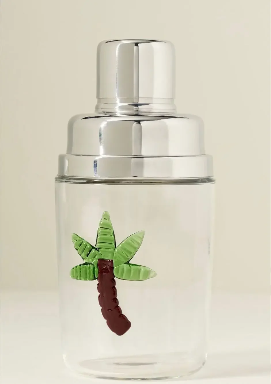NWT Anthropologie Love Notes Icon Mini Cocktail Shaker Palm Tree
